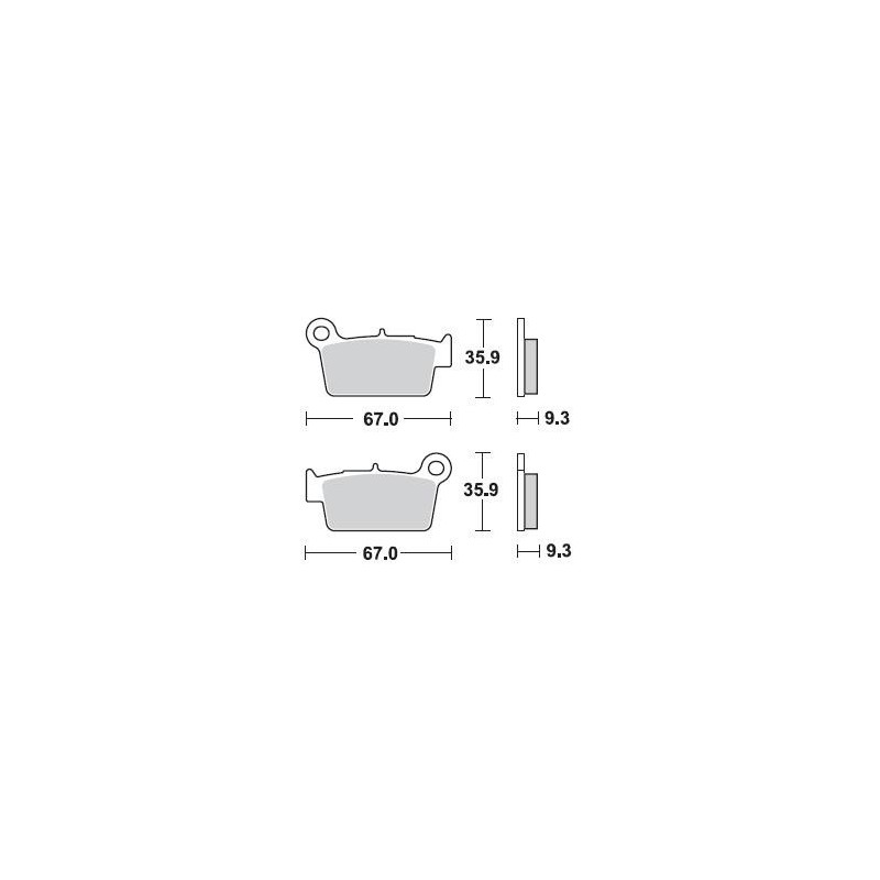 Plaquettes de frein BRAKING 890CM44 métal fritté