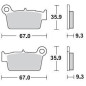 Plaquettes de frein BRAKING 890CM44 métal fritté