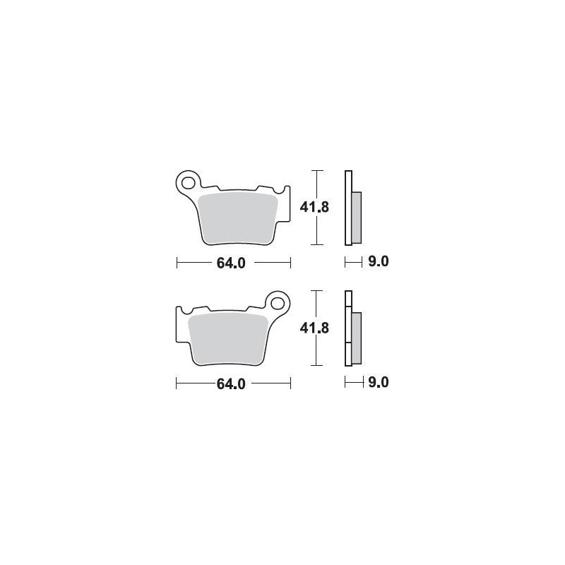 Plaquettes de frein BRAKING 891CM44 métal fritté KTM/Husqvarna