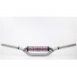 Guidon Ø28,6mm avec barre RENTHAL Twinwall Ricky Carmichael High titane/mousse noire