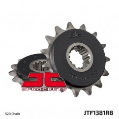 Pignon JT SPROCKETS 15 dents acier anti-bruit pas 520 type 1381