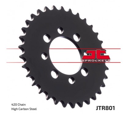 Couronne JT SPROCKETS 30 dents acier standard pas 420 type 801