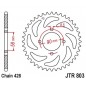 Couronne JT SPROCKETS 45 dents acier ultra-light anodisé dur pas 428 type 803