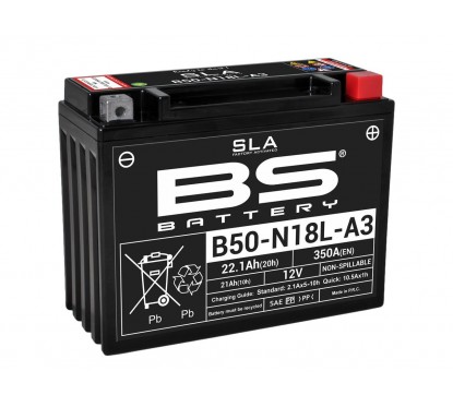 Batterie BS BATTERY B50N18L-A3 SLA sans entretien activée usine