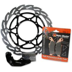 BRAKE KIT OFFROAD FLOATING FLAME 260mm, BRAKE PADS, RELOCATION BRACKET