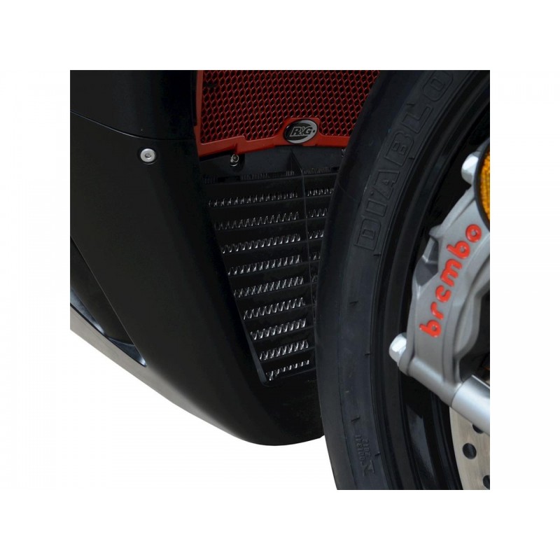 Protection de radiateur (huile) R&G RACING noir Honda CBR1000R-RR