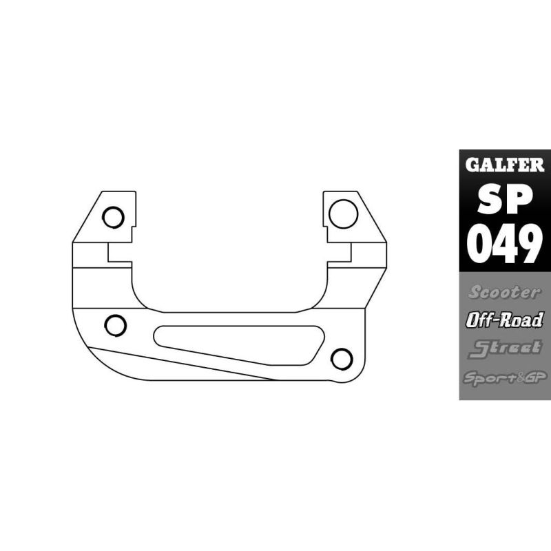 BRAKE CALIPER RELOCATION ADAPTOR - 17040601