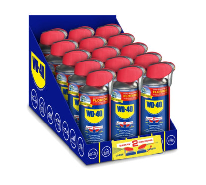 Présentoir + aérosol WD-40 System Pro 20x200ml