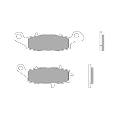 PLAQUETTES FREIN BREMBO TYPE 07KA19 SR METAL FRITTE - SPORT