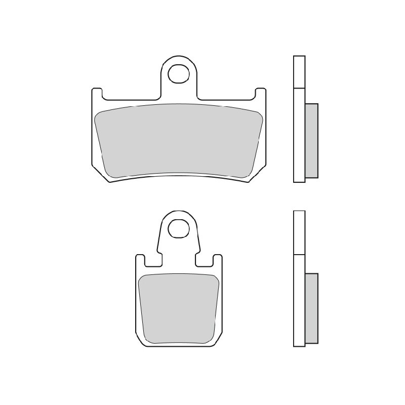 PLAQUETTES FREIN BREMBO TYPE 07YA46 SR METAL FRITTE - SPORT