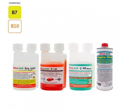 MECARUN - PACK DECRASSAGE DIESEL - C99D 250ml + ECO10000D 250ml