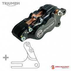 Kit Etrier + Platine Arriere - TRIUMPH SCRAMBLER Tous modeles 