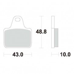 Plaquettes pour Etriers Accossato PZ001 - PZ002 - PZ003 - PZ004 - PZ006 - PZ008