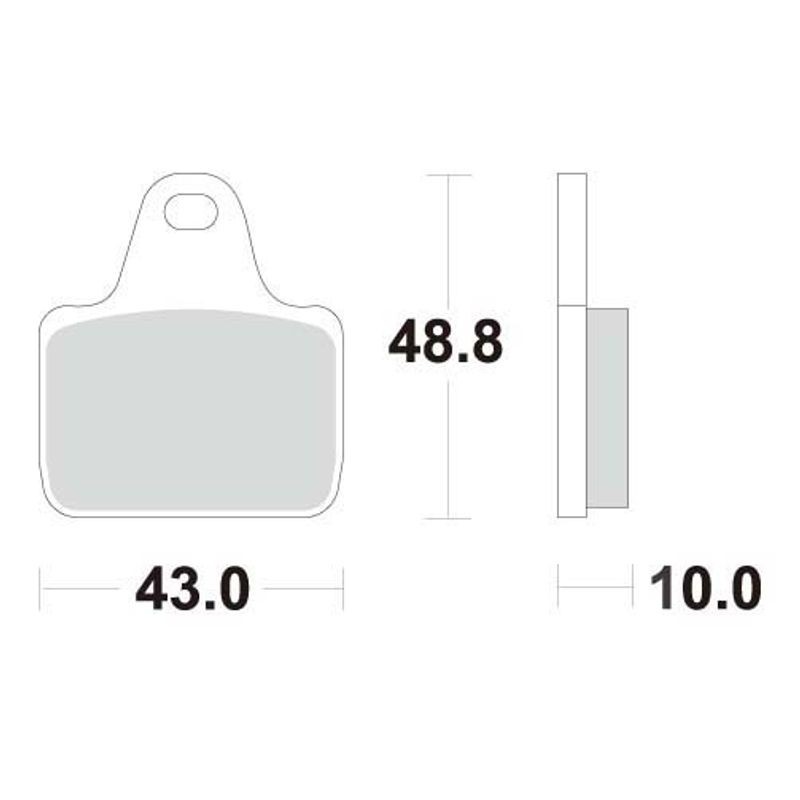 Plaquettes pour Etriers Accossato PZ001 - PZ002 - PZ003 - PZ004 - PZ006 - PZ008