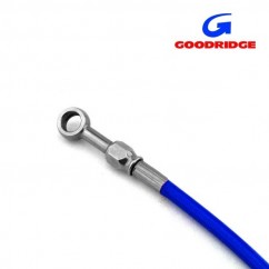 DESTOCKAGE - Durite Aviation 160cm BLEU- Raccords 0 / 0 INOX