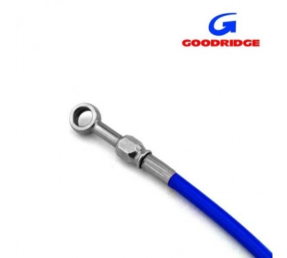 DESTOCKAGE - Durite Aviation 160cm BLEU- Raccords 0 / 0 INOX