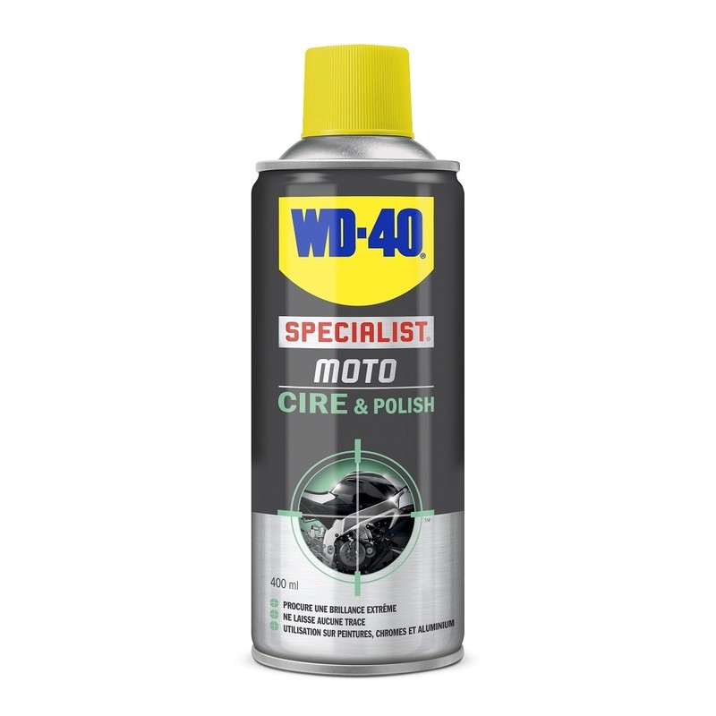 Cire et Polish WD-40 Specialist® Moto - Spray 400 ml