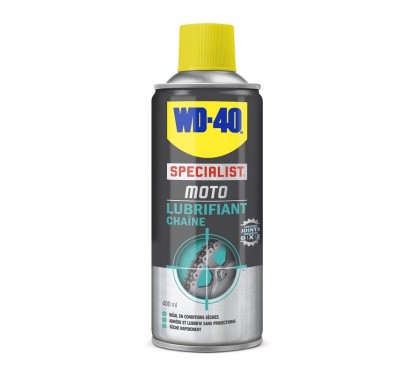 Lubrifiant chaîne WD-40 Specialist® Moto conditions sèches - Spray 400 ml