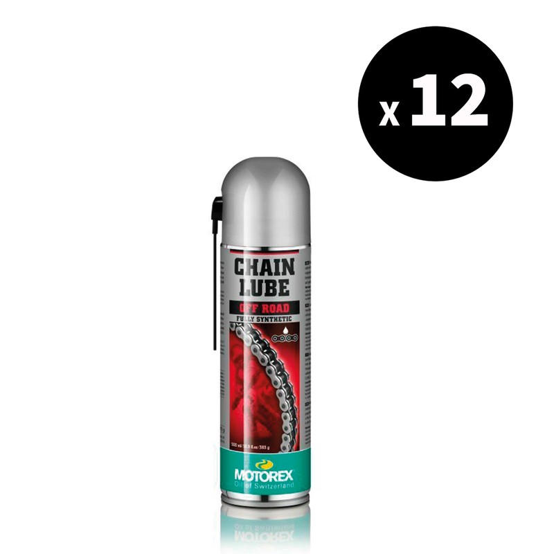 Lubrifiant chaîne MOTOREX Chainlube Off-Road - spray 500ml x12