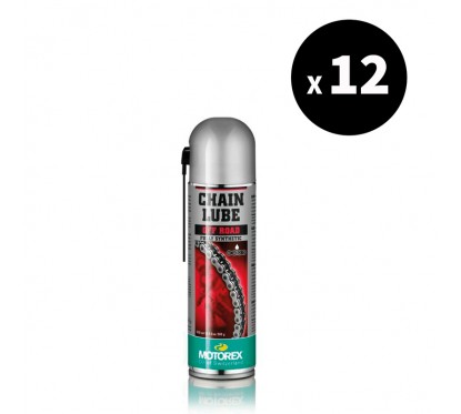 Lubrifiant chaîne MOTOREX Chainlube Off-Road - spray 500ml x12