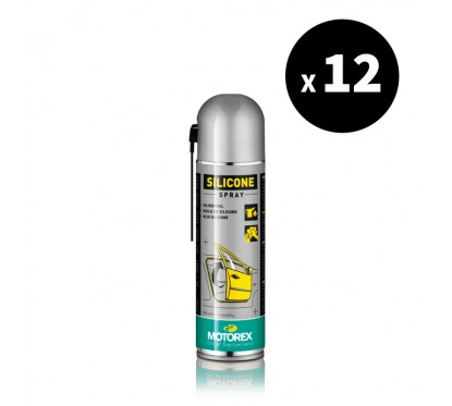 Nettoyant silicone MOTOREX - Spray 500 ml x12