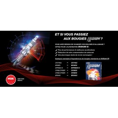 Présentoir NGK bougies Iridium