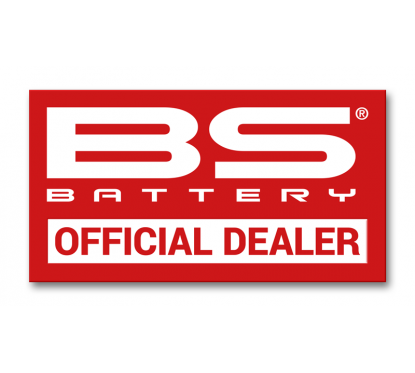 Sticker BS BATTERY Official Dealer - 70x130mm