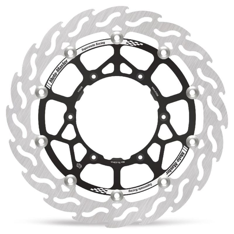 BRAKE ROTOR SUPERMOTO RACING FLOATING FLAME FRONT