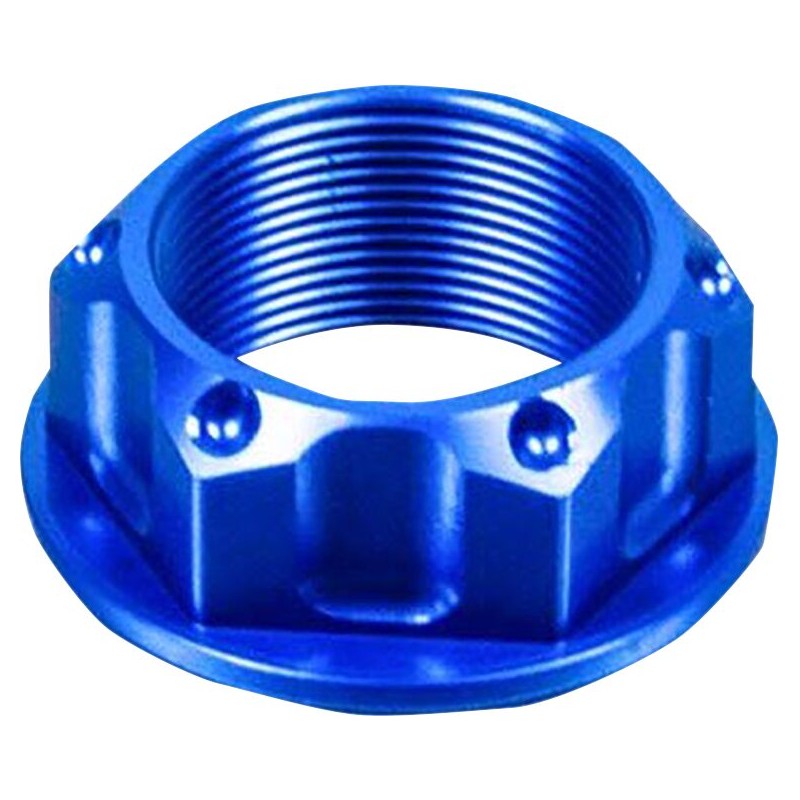 NUT TOP YOKE M25X1.00 BLUE