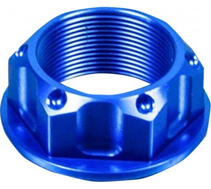 NUT TOP YOKE M25X1.00 BLUE