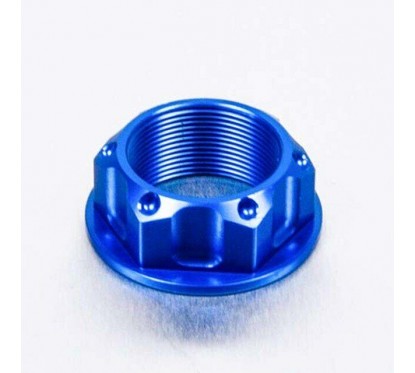 NUT TOP YOKE M25X1.00 BLUE