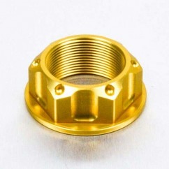 NUT TOP YOKE M25X1.00 GOLD