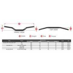 HANDLEBAR O2 STEWART BK/BK PAD