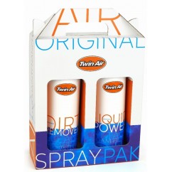 Pack nettoyage TWIN AIR Liquid Power Spray + Dirt Remover - 2x500ml