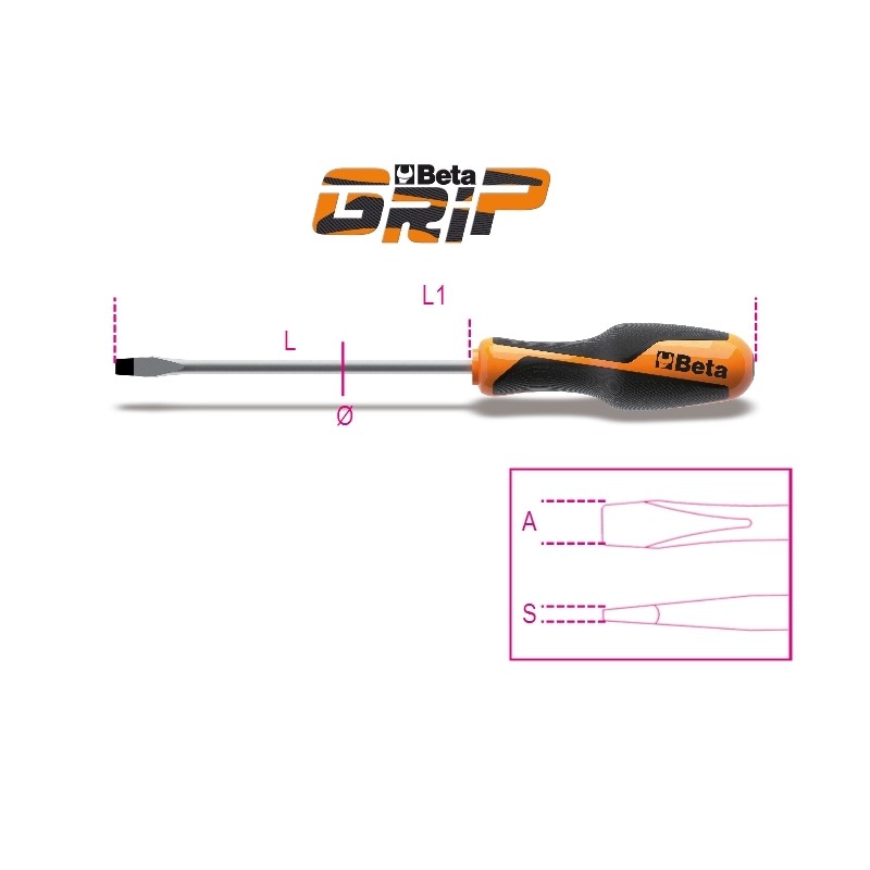 Tournevis plat BETA 4x150mm