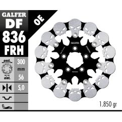 BRAKE ROTOR FLOATING SKULL - 17104237