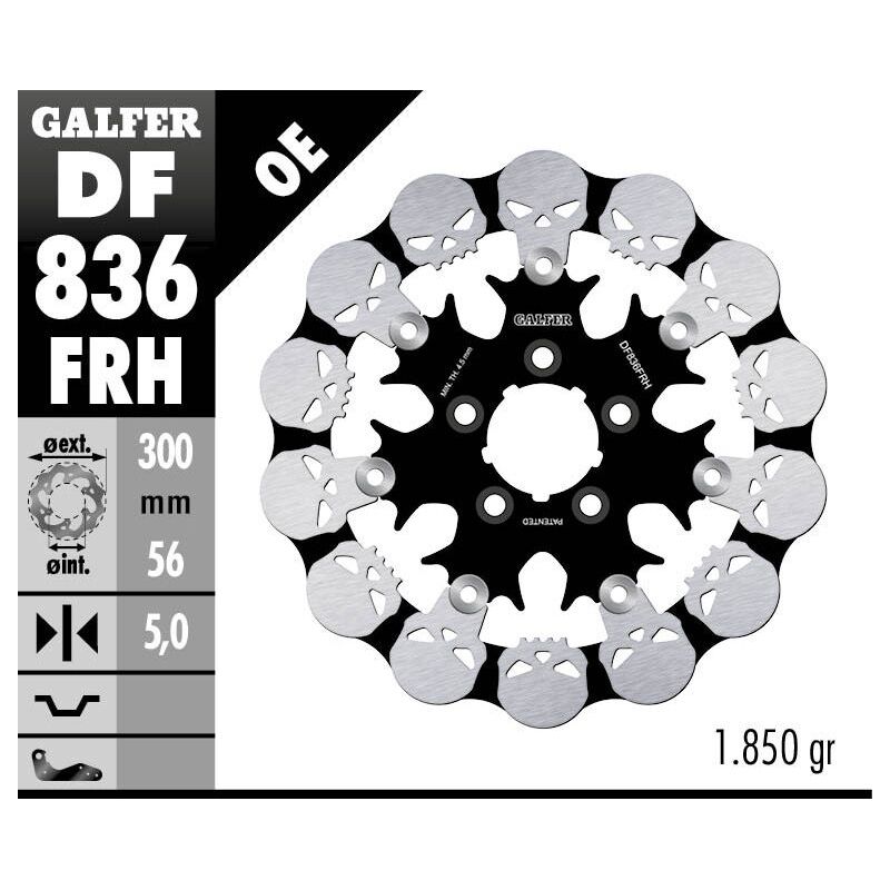 BRAKE ROTOR FLOATING SKULL - 17104237