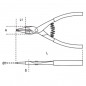 Pince pour circlips extérieurs à becs droits BETA taille 175