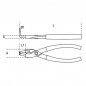 Pince pour circlips intérieurs à becs coudés à 90° BETA taille 170