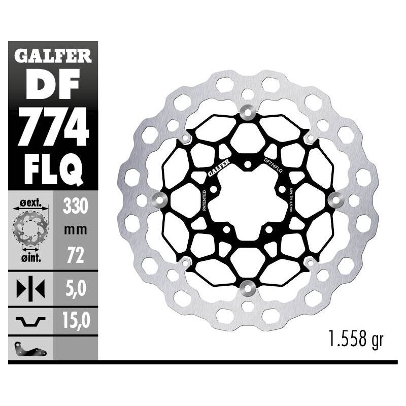 BRAKE ROTOR FLOATING CUBIQ - 17104108