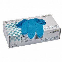 Gants nitrile d’atelier DRAPER bleu (100 pièces)