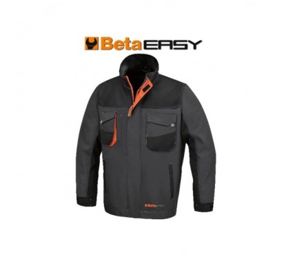 Veste de travail BETA en T/C canvas 260 g/m² empiècements en Oxford