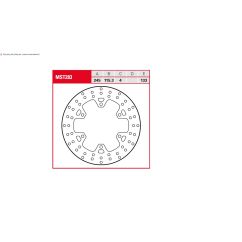 Disque de frein fixe rond