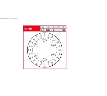 Disque de frein fixe rond