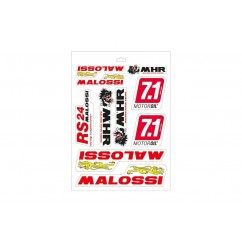 MALOSSI Assorted Sticker Sheet - 24,7x35 cm - 25 pcs