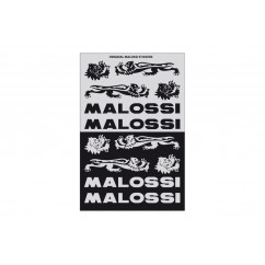 Planche de stickers MALOSSI Mini noir/argent- 11,5X16,8 cm