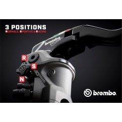 MAITRE-CYLINDRE  PR15 RCS CORSA CORTA - LEVIER LONG REPLIABLE - BREMBO - RADIAL