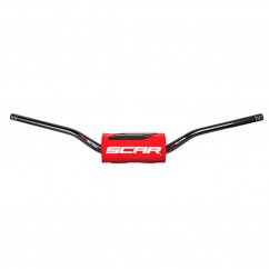 HANDLEBAR O2 LOW BK/RD PAD