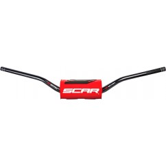 HANDLEBAR O2 HI BK/RD PAD