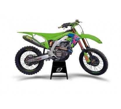 Kit déco BLACKBIRD Retro - Kawasaki KX125/250